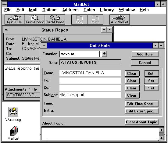 Example screen